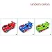 HENGBANG Transforming Toys, Dinosaur Cars Combined Into One,Automatic Transformation, Transformation of Dinosaur LED Cars, Lamps (Red)