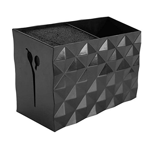 Professional Salon Scissors Box for Stylist Scissors Rack Holder Case. Hairdressing Combs Clips Storage Box (Black)