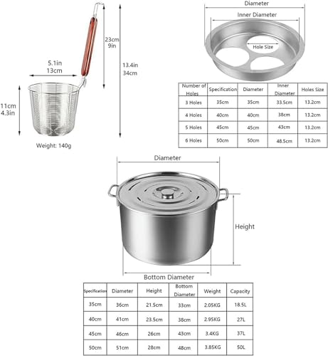 Generico Pentola Multifunzionale per zuppa con colino, Set di Inserti per cuocipasta, pentola per Pasta in Acciaio Inox con cestello per colino, utensile da Cucina Multiuso per tagliatelle, Gnocchi,