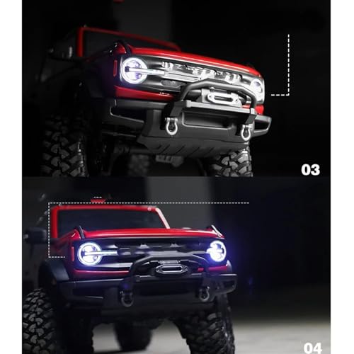 Luces Vehículo RC Evita Pérdida Visibilidad en TRX4 3