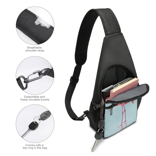 Bolso tipo sling para pecho estilo casual para viaje y senderismo miniatura 4