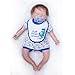 Nicery Bebe Reborn Silicona Muñecas Vinilo de Suave para Niños y Niñas Cumpleaños 18-20 Inch 48-50 cm Juguetes Reborn Baby Doll gx50-60oes