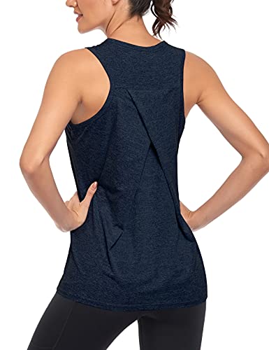 Workout Tank Tops for Women Gym Athletic Sleeveless Running Tops Yoga Shirts Racerback Sport Vest - Image 3
