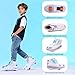AIkuass Roller Shoes with Wheels for Girls Boys Kids Wing Design LED Light Up Roller Skate USB Rechargeable Sneakers Shoes with Wheels Roller Shoe Gifts for Christmas Birthday Party Day