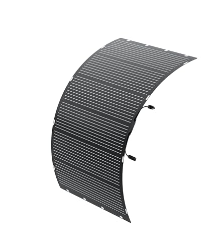 Dabbsson 200W Solar Panel, Flexible Monocrystalline Solar Panel, 23.4% Highly Efficient Solar Panel, Solar Cell Photovoltaic for Motorhomes, Roofs, Van Boats, IP67