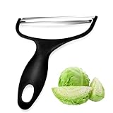 Cabbage Peeler,Cabbage Shredder,Y Wide Cabbage Shredder Tool,Japanese Cabbage Shredde r,Veggie Shredder For Cabbage Lettuce Julienne, Swivel Stainless Steel Blades Big Size
