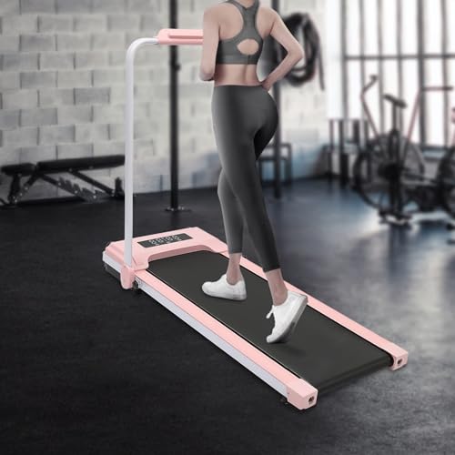 Image of Under Desk Treadmill - 2 in 1 Foldable Electric Running Machine, Walking Jogging for Home, Office