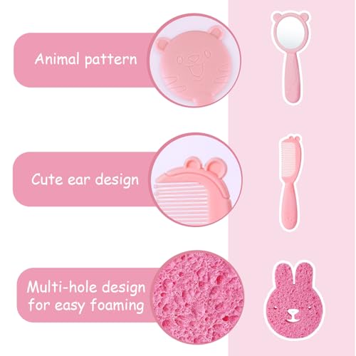 Babeside KSCLDH0626-CP 7 Pcs Reborn Baby Doll Bathrobe Rabbit Pattern thumb #3