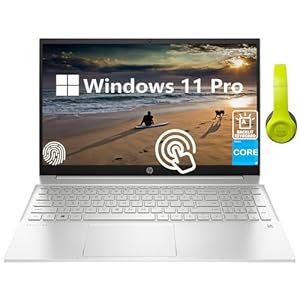 HP Pavilion 15.6 Inch FHD Touchscreen Business Laptop with 12th Gen Intel Core i7-1255U, 32GB RAM, 1TB SSD, Backlit Keyboard, Fingerprint, HDMI, Windows 11 Pro, Silver, PCM