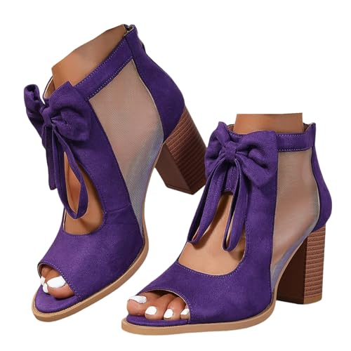 Chunky Heels For Women Wedding Block Heels Open Toe Ankle Strap Heeled Sandals Comfortable Party Dress Pumps Shoes