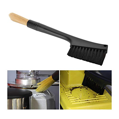 Grinder Cleaning Brush Coffee Milk Powder Brushes Soft Nylon Hair Removable Double-head Grinder Machine Cleaning Dusting Brush for Coffee Shop Bar Utensils Accessories