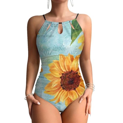 Maillots de bain une pièce femme imprimé floral et coupe amincissante