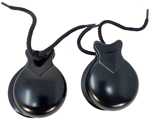 ROCKSTAR - Castañuelas para Bailes Flamenco Fibra Especial 71 Tamaño 4. Instrumento de percusión Hechas en España Arte del Baile Flamenco