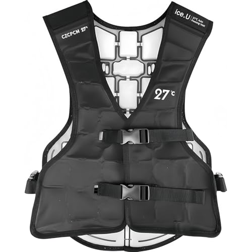 Image of Auto-Freezing Cooling Vest for Men and Women, 27C /80.6F Ice Vest for Garage, Yardwork, Poolside, Backyard, BBQs