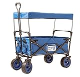 ✅ Gepolsterter Boden, ideal für Kinder. Breite Räder 20x7 cm mit Profil - ideal als Strandwagen