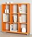 Kit Closet 2020365033 - estantería kubox 9 huecos, naranja, 118 x29 x111
