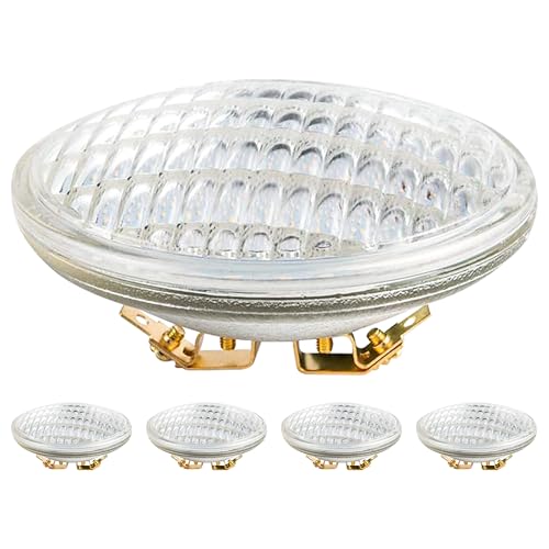MISDOOD PAR36 LED Landscape Light Bulbs 6W 450LM 36W Halogen Landscape Bulbs Equivalent 12-36V Daylight 3000K LED DC Light Bulbs for Trator Light Off-Road Vehicles Landscape Well Light 4 Pack