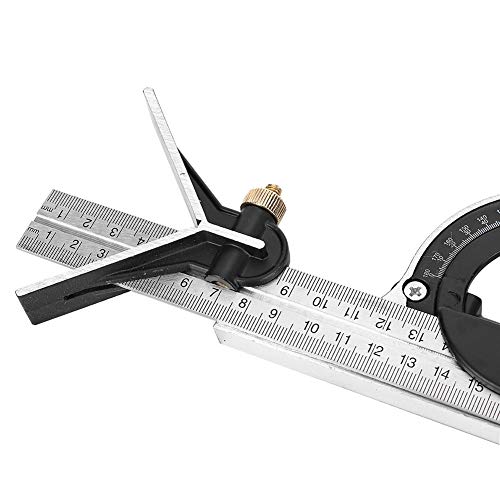 Escuadra combinada de acero inoxidable 0-180° para medición miniatura 2