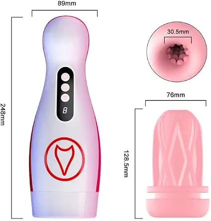 Vakumlu ve Titreşim Özellikli Şarjlı Oral Seks Mastürbatörü - FXM50