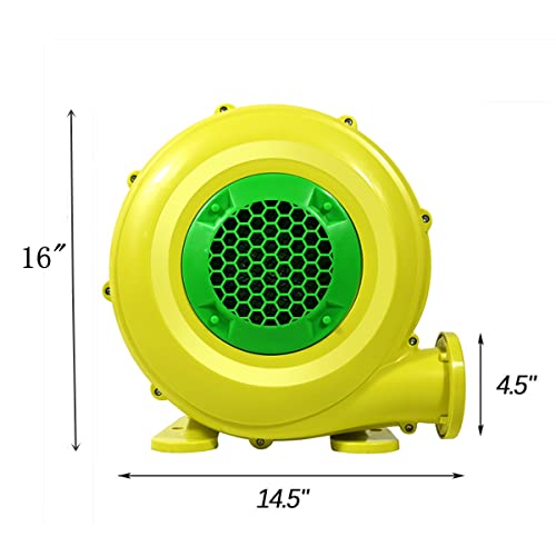 Luftgebläse, 450 W aufblasbares Hüpfburg-Luftgebläse-Pumpengebläse Kommerzielles aufblasbares Hüpfburg-Gebläse, perfekt für aufblasbare Hüpfburgen, Wasserrutschen, Hüpfburgen und Sprungrutschen