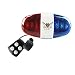Oumers Kids Bike Police Sound Light Electronic Horn Bike LED Light, Christmas Birthday Gift New Year Present for Your Children (Batteries Not Included)