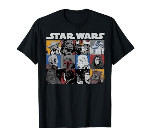 T-shirt Star Wars Group Shot Comic pour afficher votre passion sans compromis