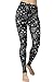 VIV Collection Regular Size Printed Brushed Leggings (Snowflake Nighttime)