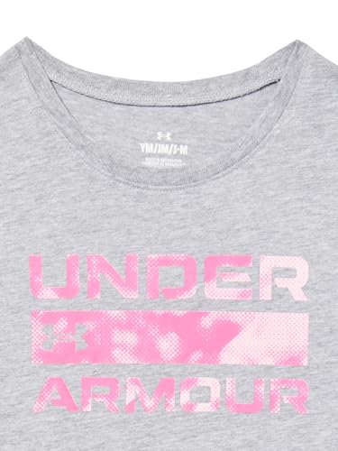 Under Armour Girls' Short Sleeve Shirt, Crewneck, Lightweight and Breathable Athletic-t-shirts. Logo2