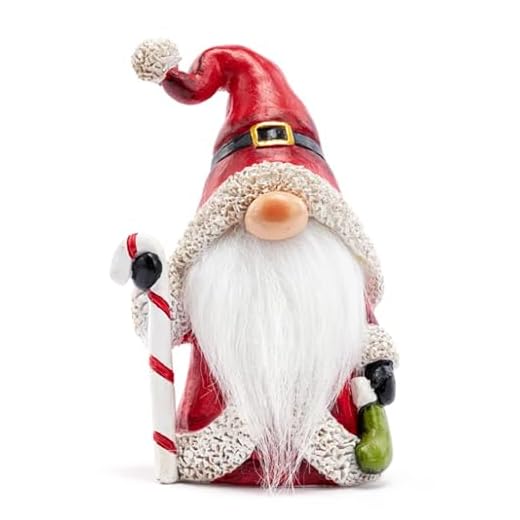 31+ Stunning Outdoor Christmas Decor Ideas to Brighten Your Holiday Season 4 Napco 52907 Santa Gnome Candy Cane, Red/White 6 x 4 Inches Resin Indoor/Outdoor Holiday Figurine