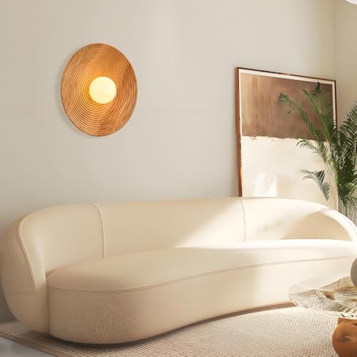 Luz de pared de madera para renovar la decoración de la sala de estar con estilo 3