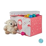 spielkisten regal Basics: Kinder Aufbewahrungsbox HBT ca. 31 x 48,5 x 31 cm - Zusammengeklappt HBT: ca. 6 x 48 x 36 cm
