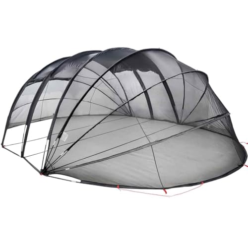 vidaXL Dôme de Tente de Piscine Transparent 538 x 440 x 204 cm, Tente Waterproof pour Le Jardin et terrasse, Protection Piscine, abri Facile à Installer,...
