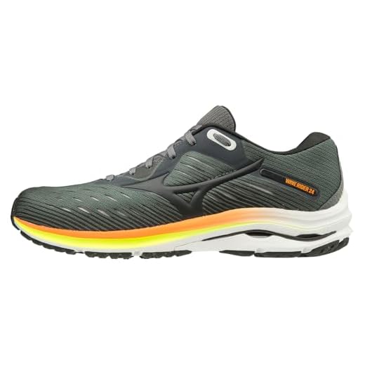 Mizuno mens Wave Rider 24 Running Shoe, Castlerock-phantom, 14 Wide US