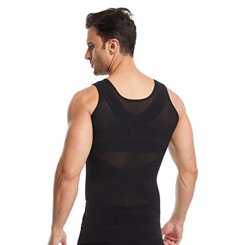 Men Body Shaper Slimming Vest Tank Top Tummy Belly Compression Shirt Underwear Moobs Binder3