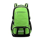 LANGLEBIGES MATERIAL: Dieser Rucksack ist aus hochwertigem, reiß- und wasserabweisendem Material gefertigt, bietet zusätzliche Festigkeit und langlebige Leistung bei geringstmöglichem Gewicht. Hochleistungs-Zwei-Wege-Metallreißverschlüsse am Rucksack sind bequem auf der von Ihnen bevorzugten Seite zu bedienen. Die Langlebigkeit wird durch Riegel an den Hauptbelastungspunkten weiter erhöht.