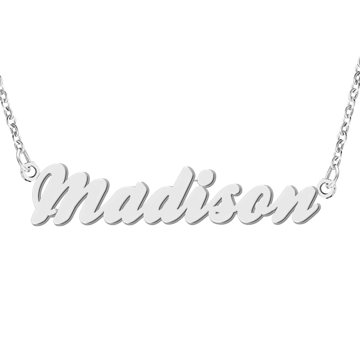 GR859CName Necklace Personalized Engraved Name Pendant for Womens Friends