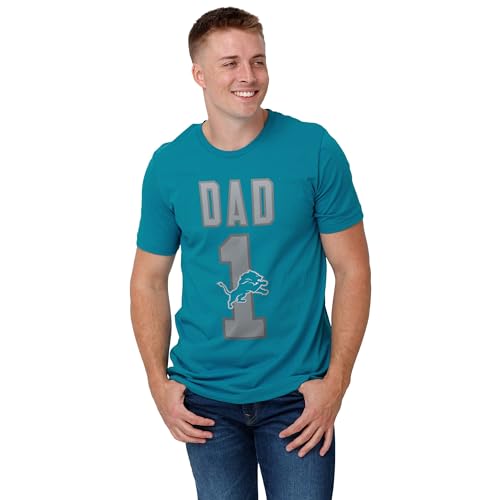 Image of FOCO NFL Mens NFL Team Logo Tee Shirt #1 Dad T-Shirt
