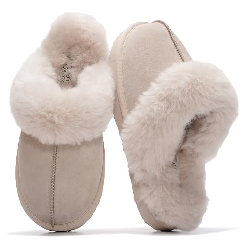 Project Cloud Genuine Suede Shearling Slippers