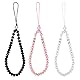 EupHHonycs 3 Stück Handykette, Handy Lanyard, Kurz Universal Handyanhänger, Glänzende Kristallperlen Kristall-Steine Handyband Kompatibel mit jedem Handy-Smartphone und Handy Hülle