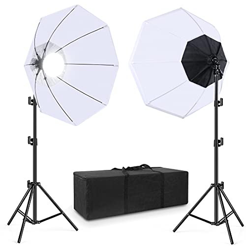 Sedgewin 2021323BAI-2 Octagon Softbox Light White Diffuser 26 Inches/70Cm With 150W 5500K Energy Saving Light Bulb/Light Stand/Carrying Bag cover
