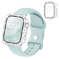 対応機種＆サイズ：当Straplanet アップルウォッチバンド+キラキラケースの一体型セットは、Series9 8 7の41mm機種だけに対応します。ご使用のiWatch背面に記載されたサイズに合わせてお選びください。手首サイズは135-180mmの方に適します。バンドの表面に数個の調整穴があり、長さが自由に調整可能です。 キラキラ保護カバー：すぐに目に入るように、かなり可愛いアップルウォッチ キラキラカバーです。二重ラインのラインストーンが華やかに輝き、ジュエリーのように上品な存在感を演出し...