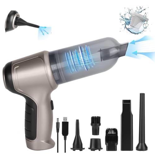 La Mejor Selección de Mini Aspiradora - los más vendidos. 43 ZAKULU Aspirador De Mano Multiuso del Automóvil Mini Inalámbrica Recargable Multifuncionales Aspiradora de Potencia Adjustable Aspiradora Limpieza para Pelo de Mascotas Coche...