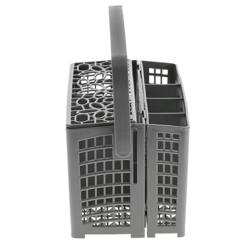 Masterpart Universal Dishwasher Cutlery Basket, 7 Compartment Utensil Holder, Silverware Rack, Grey, Compatible With Electrolux, Zanussi, AEG Dishwashers