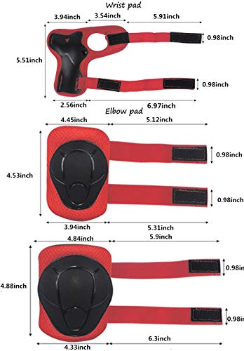 Atphfety Kids Helmet Set for 3-8 Years,Toddler Helmet Knee Elbow Pads Wrist Guards Adjustable Bike Skating Skateboard Cycling Scooter Rollerblading Helmet for Boys Girls