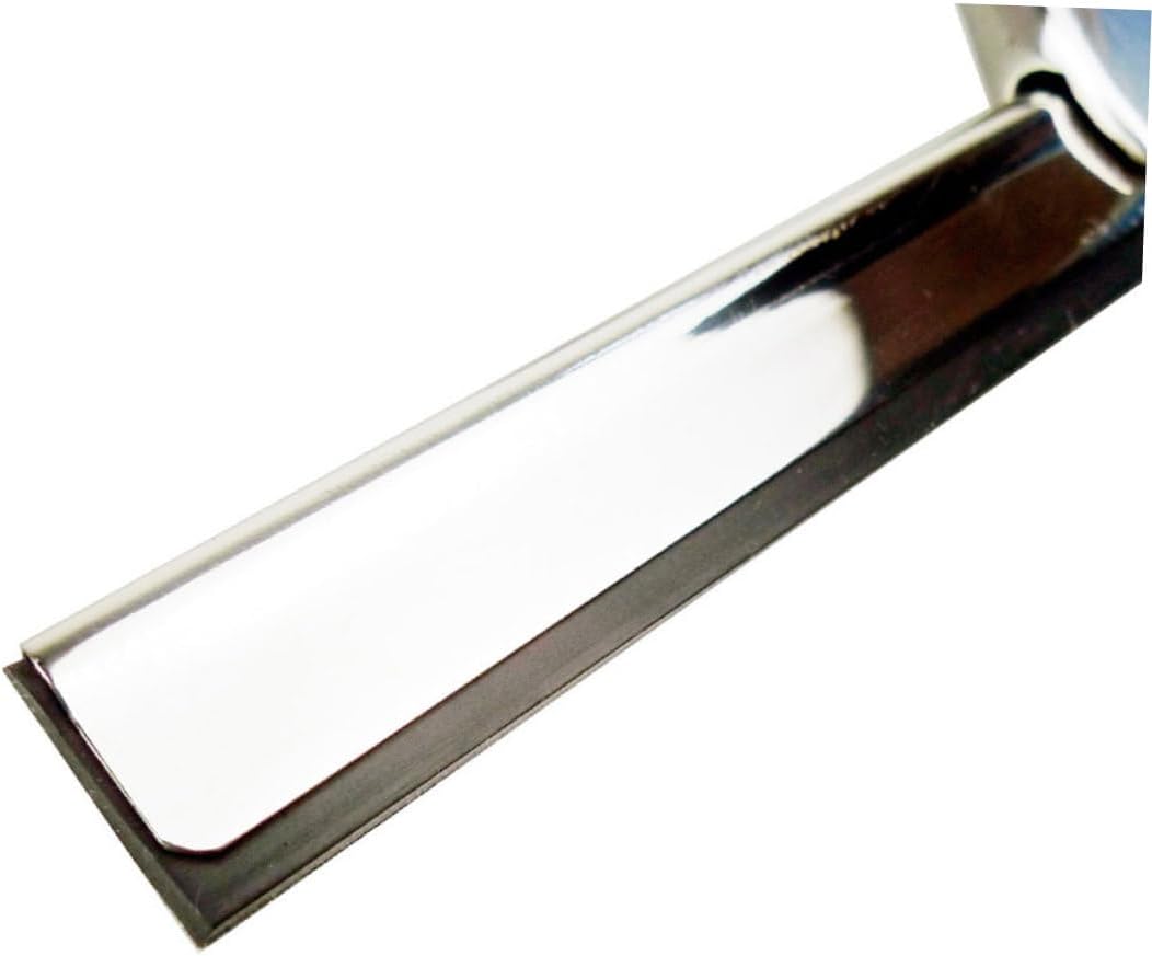 Shower Squeegee,Stainless Steel Shower Squeegee with Non Slip Handle for Effortless Glass Tile Mirror Cleaning Heat Cold Resistant Rubber Wiper for Home Bathroom Use