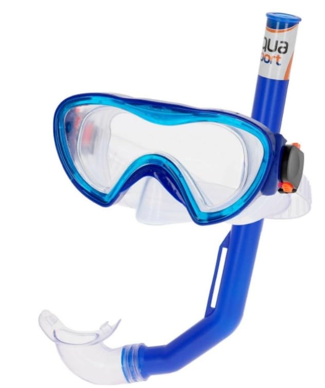 Lunettes de plongée avec tube pour enfant lors des sorties plage en famille