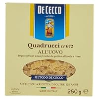 De Cecco Quadruci à l'œuf 5 paquets de 250 g