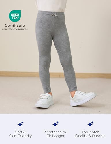 Toddler Girls Leggings 2-Pack Bamboo Viscose Little Girls Casual Stretch Pants4