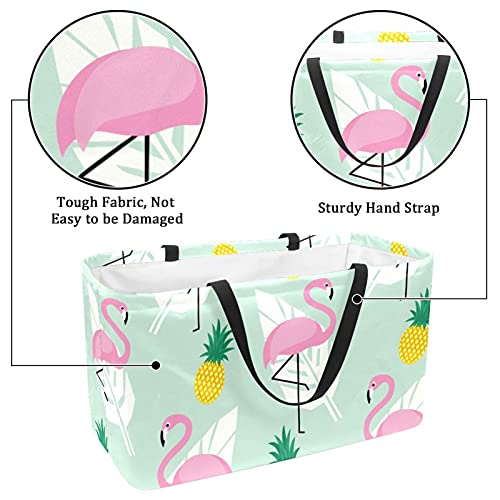 Panier de courses lavable avec fond renforcé rigide et structure pliable durable - 3