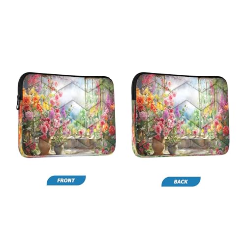Funda para portátil 13-14 pulgadas con diseño floral acuarela miniatura 2